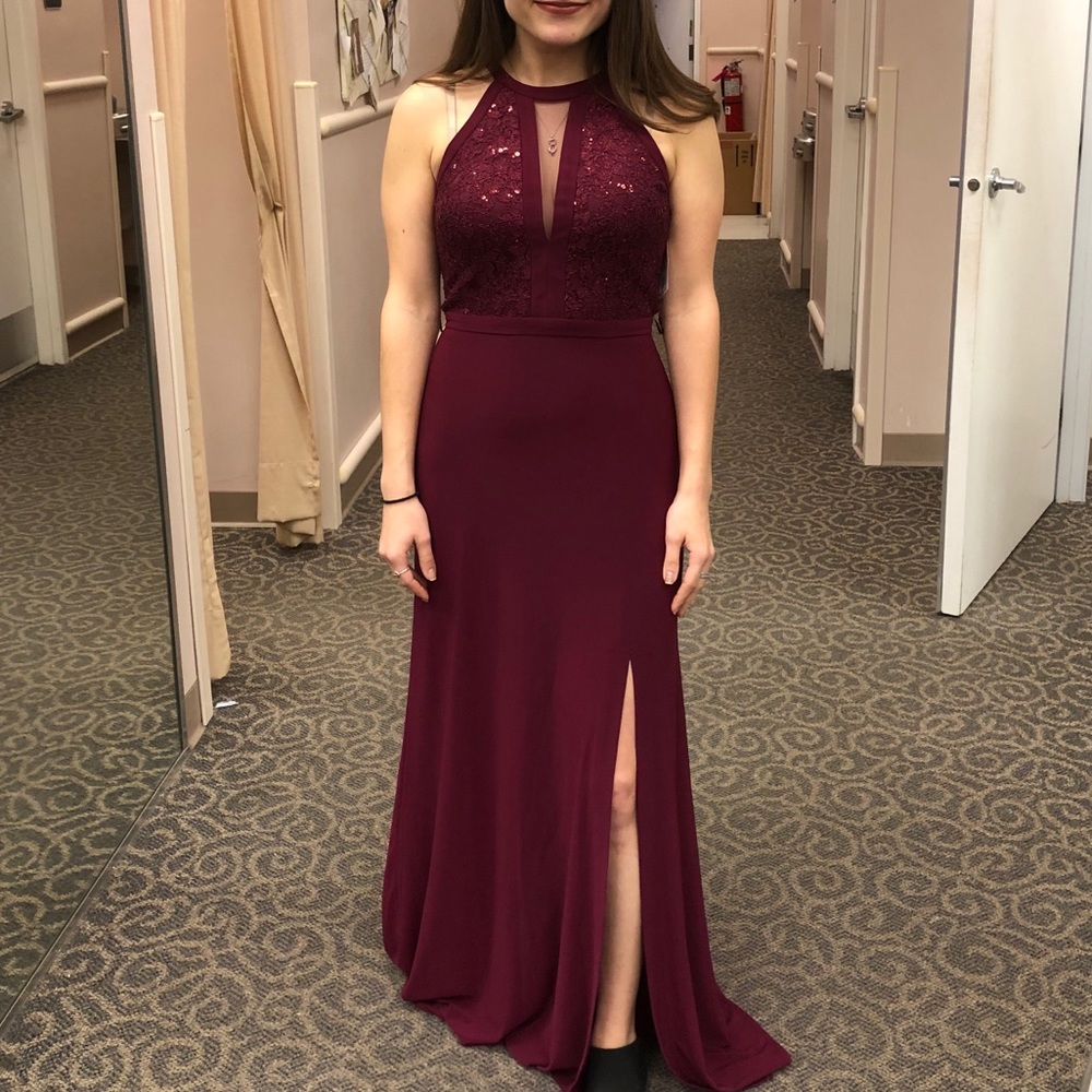 David’s bridal “wine” dress